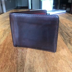 Fossil Dark Brown Leather Wallet